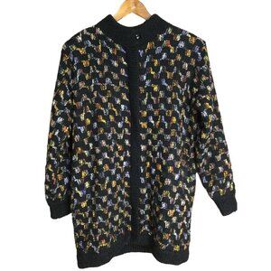 Vintage Rochelle California Fashion Knitwear Full Zip Cardigan Sweater Large